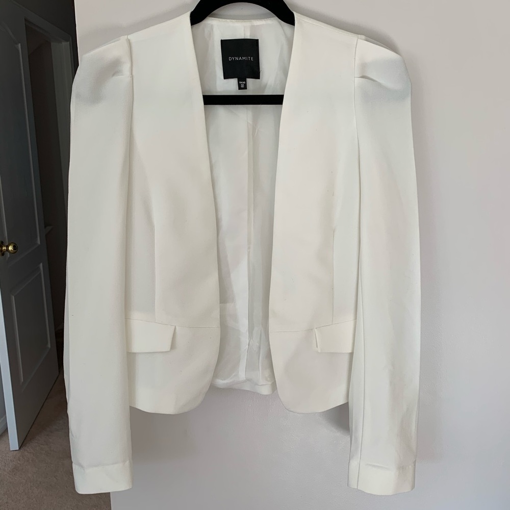 Dynamite White Office Blazer